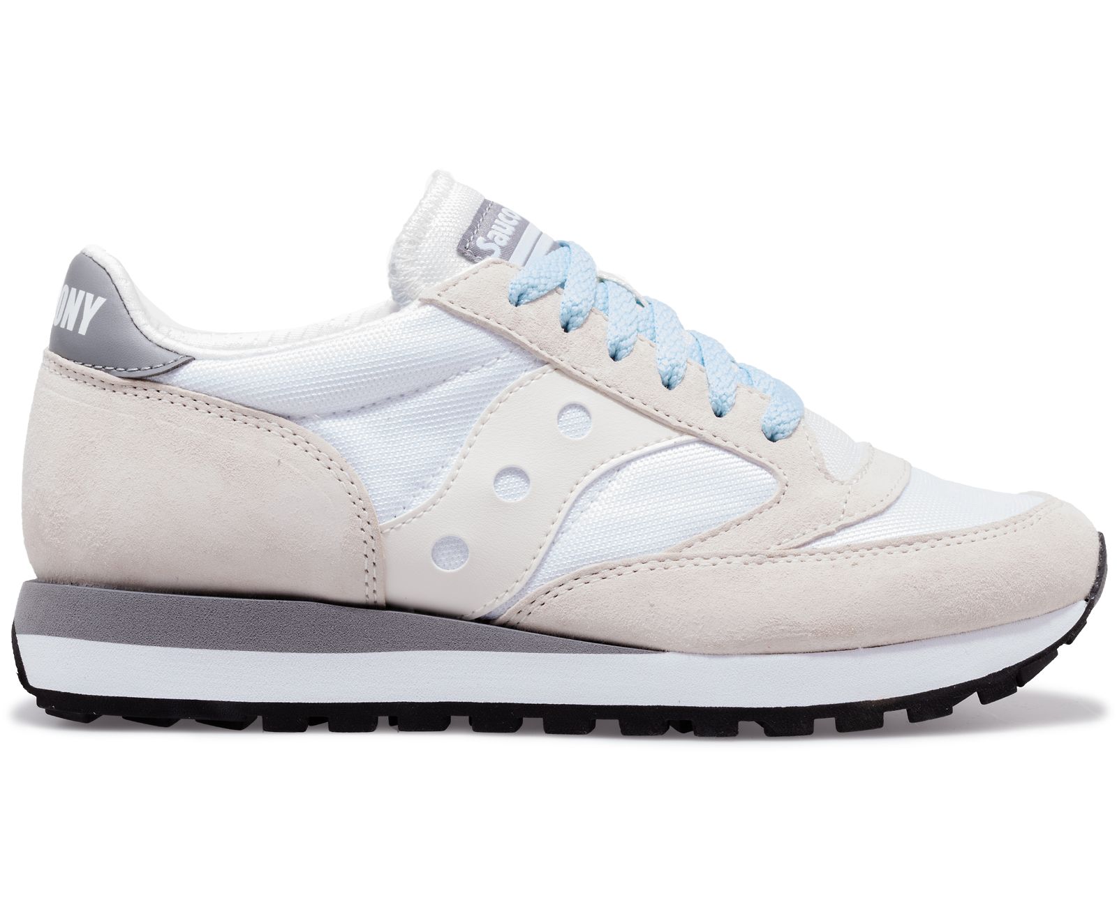 Women\'s Saucony Jazz 81 Originals White / Khaki / Grey | Singapore 022CTVE